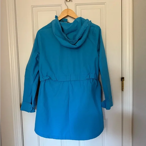 J. Crew Vibrant Blue Perfect Raincoat